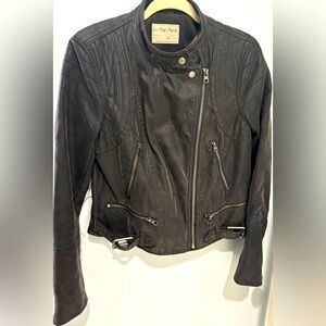 Free People Vegan Leather Jacket